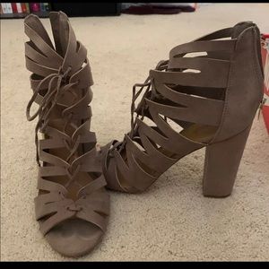 Charlotte Russe Lace up booties
